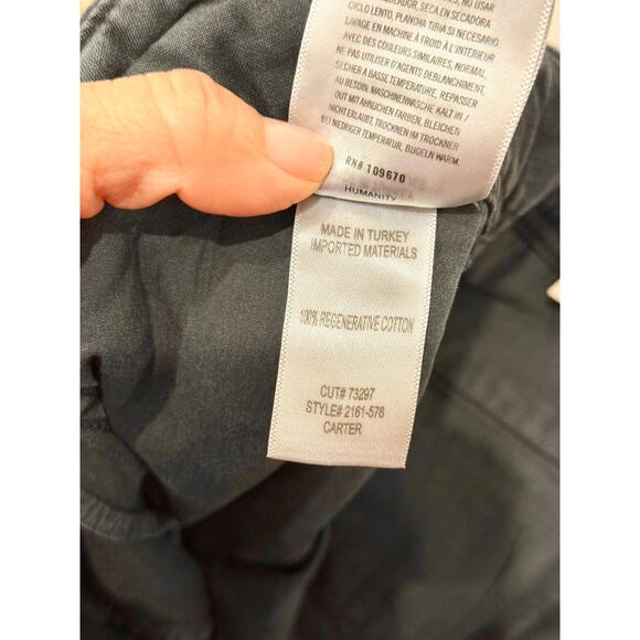 NWT Citizens of Humanity Carter Sateen Utility Ankle Jeans Washedblack Womens 28 - Picture 7 of 7